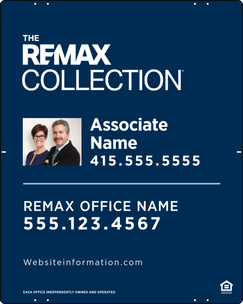 Collection Associate Name w Photo Sign Panel, 30h x 24w, Steel